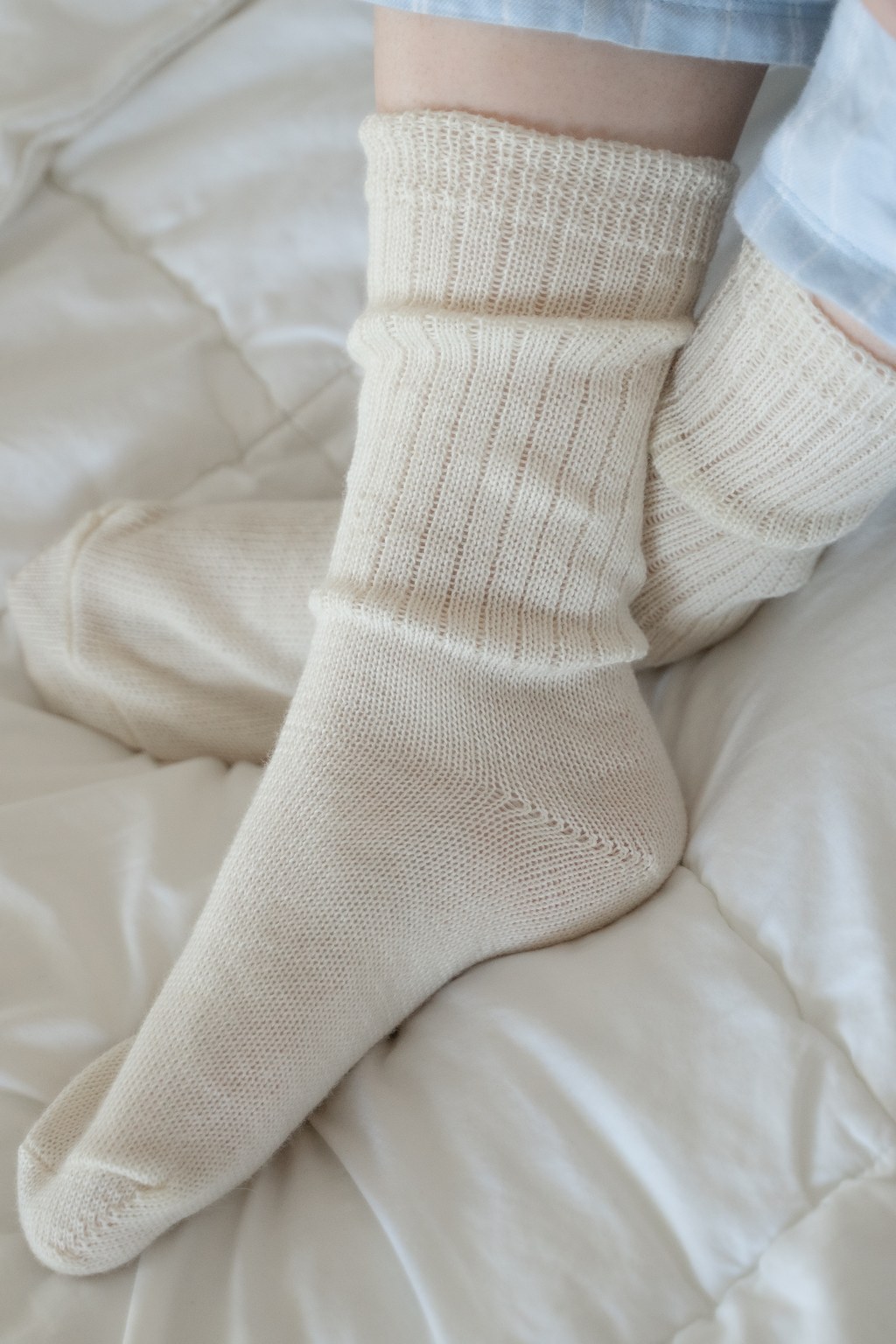 Ohuet merinovillasukat