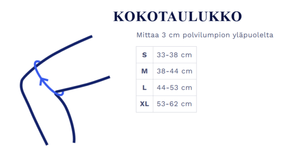 Pulsaar Active Polvituki – Kipua lievittävä ja toipumista nopeuttava 3D-kompressiotuki - Image 2